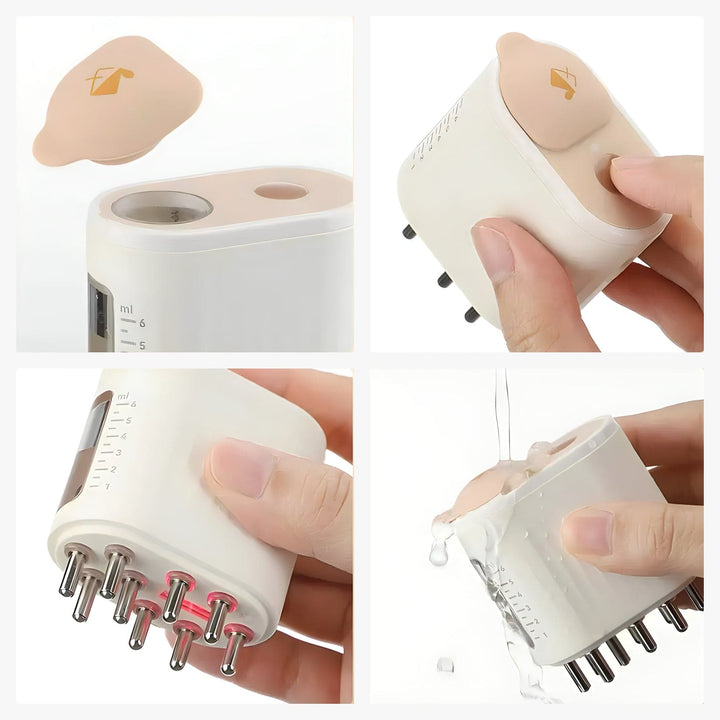 Rose Glow™ - Advanced Scalp Care Massager with Red Light Therapy